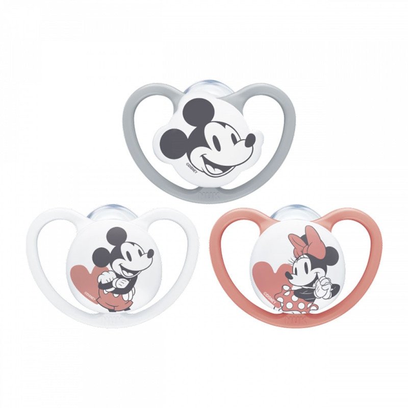 Cumlík NUK Perfect Match Air Disney Mickey Mouse  0–6 mesiacov grey