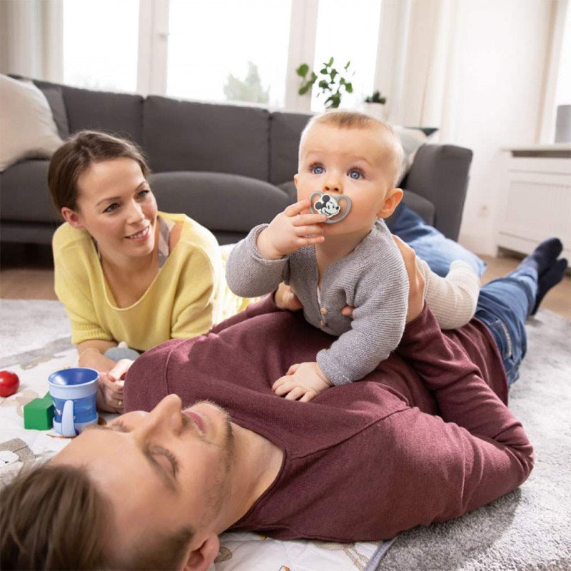 Cumlík NUK Perfect Match Air Disney Mickey Mouse  6-18 mesiacov grey