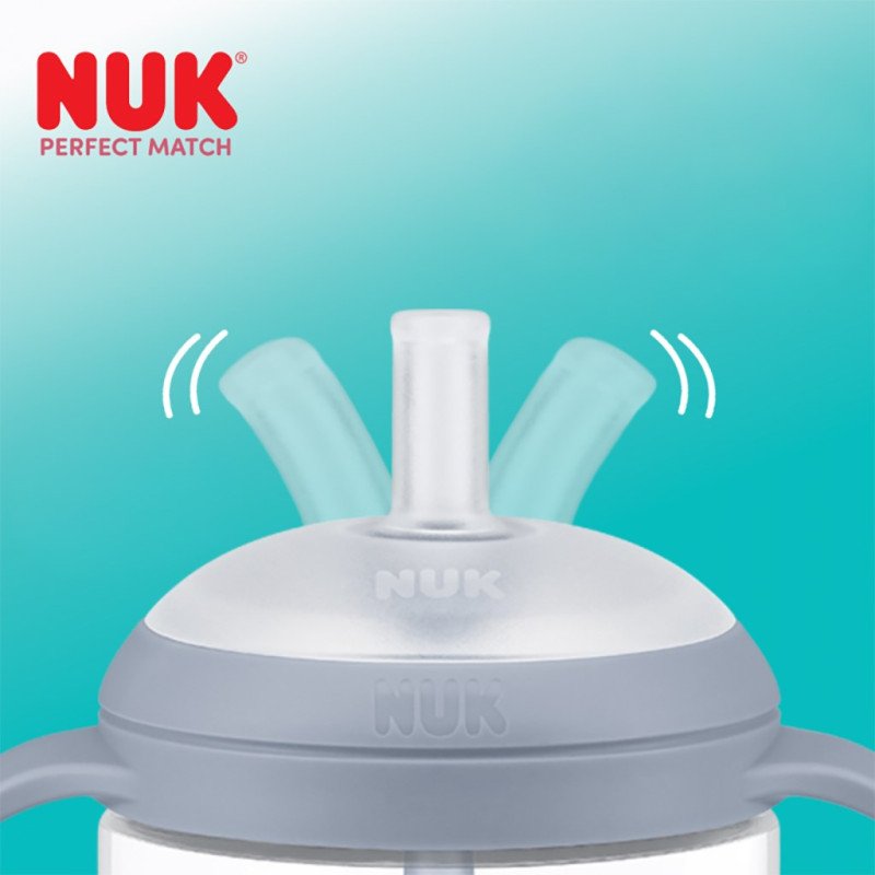 Silikónové náhradné slamky NUK Perfect Match 2 ks