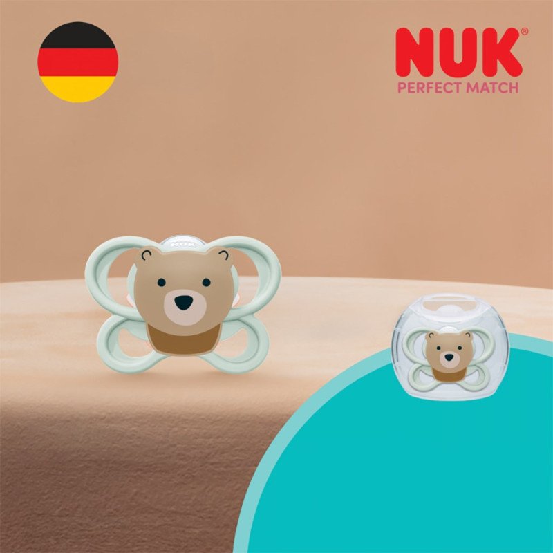 Dojčenský cumlík  NUK Perfect Match Air BEAR 0-6m 1ks box