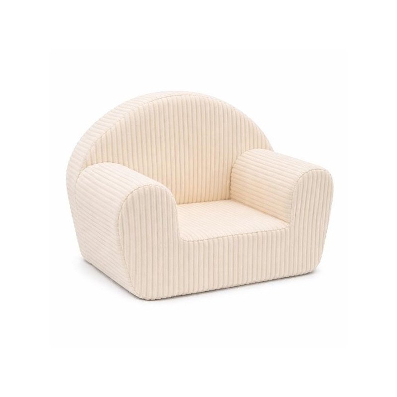 Detské manšestrové kreslo New Baby cream