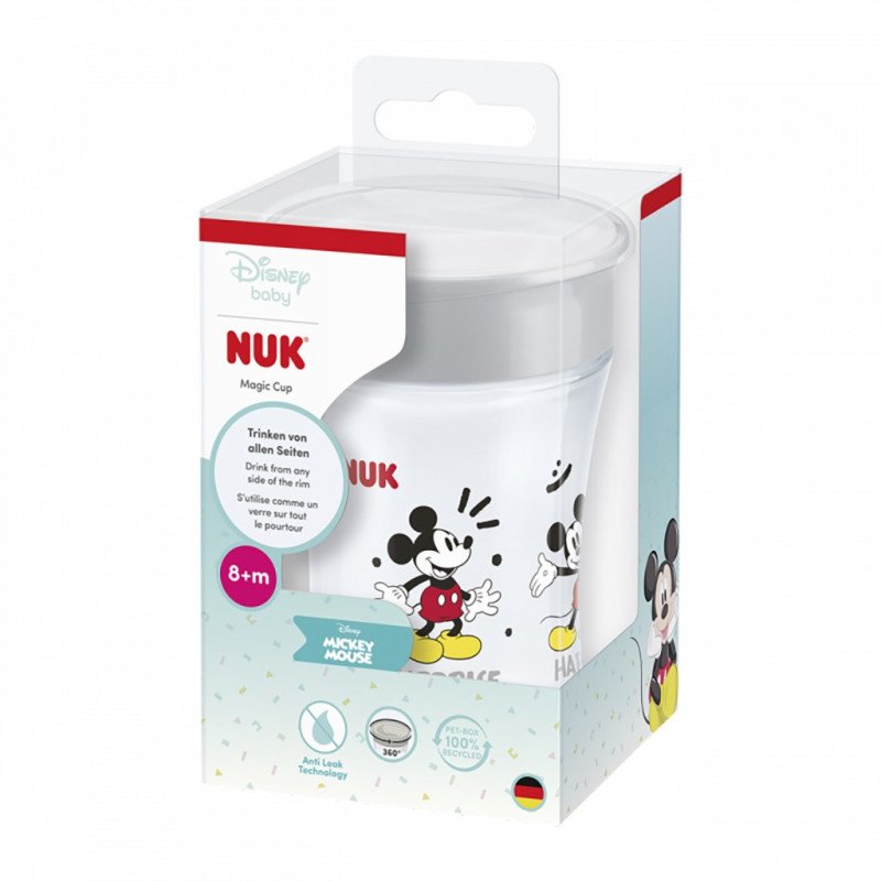 Detský hrnček Magic NUK Cup Mickey Mouse (8+ m.) 360 ° 230 ml
