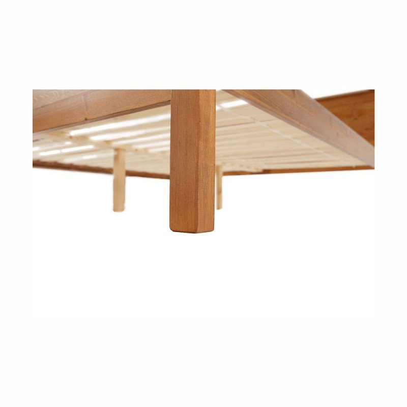 Kondela Posteľ, borovicové drevo v odtieni dub, 180x200, PROVO NEW