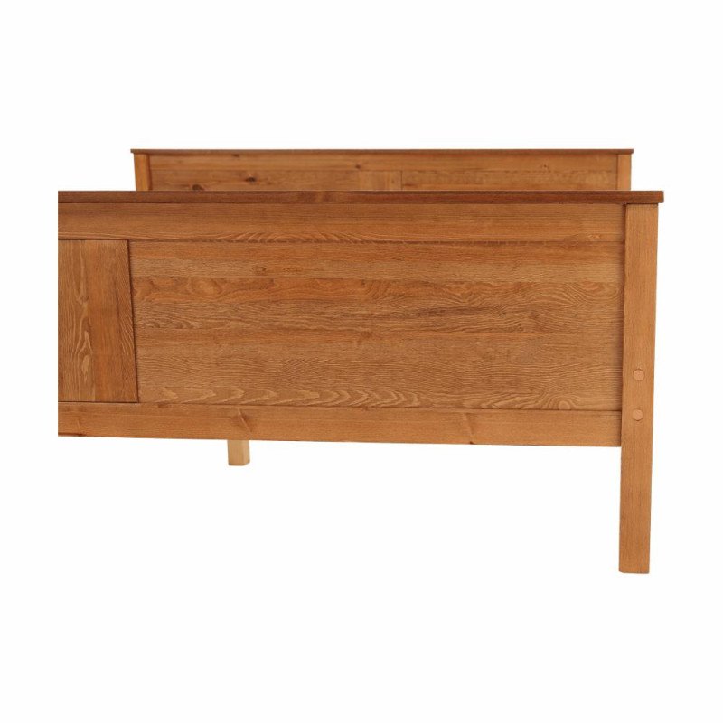 Kondela Posteľ, borovicové drevo v odtieni dub, 180x200, PROVO NEW