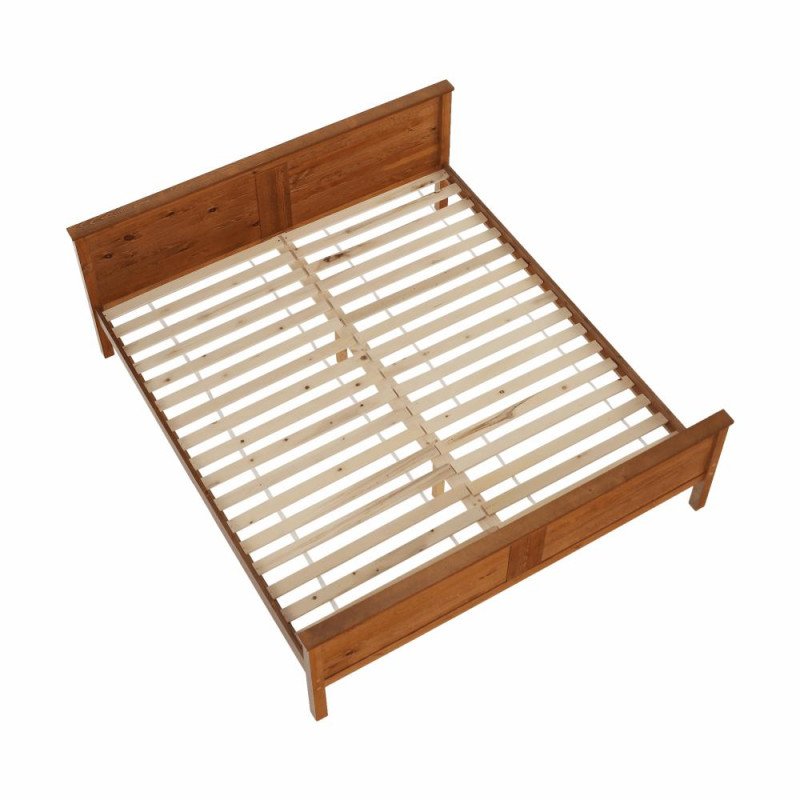 Kondela Posteľ, borovicové drevo v odtieni dub, 180x200, PROVO NEW