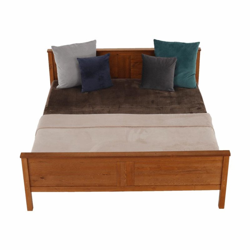 Kondela Posteľ, borovicové drevo v odtieni dub, 180x200, PROVO NEW