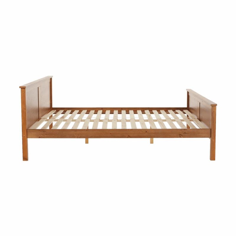 Kondela Posteľ, borovicové drevo v odtieni dub, 180x200, PROVO NEW