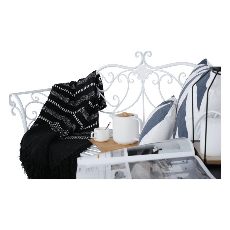 Kondela Záhradná lavička, biela, ETELIA NEW