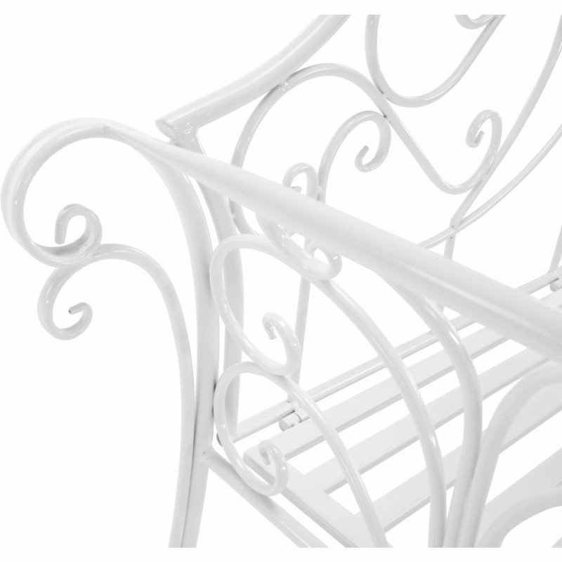 Kondela Záhradná lavička, biela, ETELIA NEW