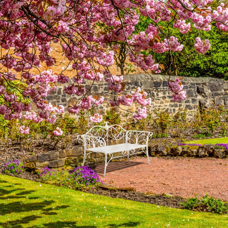 Kondela Záhradná lavička, biela, ETELIA NEW
