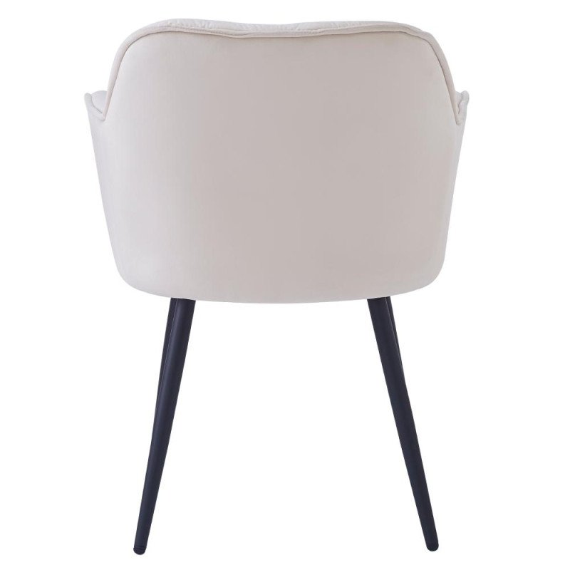 Kondela Dizajnové kreslo, béžová Velvet látka, FEDRIS NEW