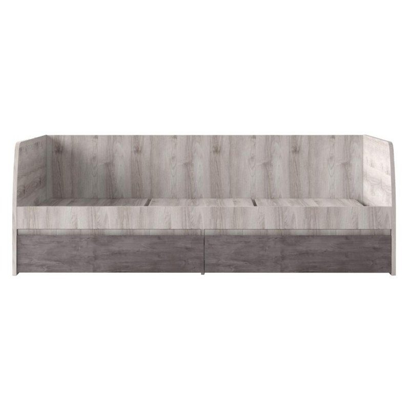 Kondela Posteľ 2S, 90x200, gaštan nairobi/onyx, JESI NEW