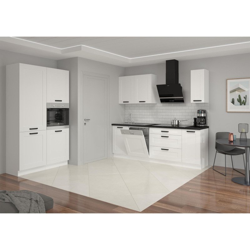 Kondela Dvierka na umývačku riadu, biela/biela, LULA ZM 570x446