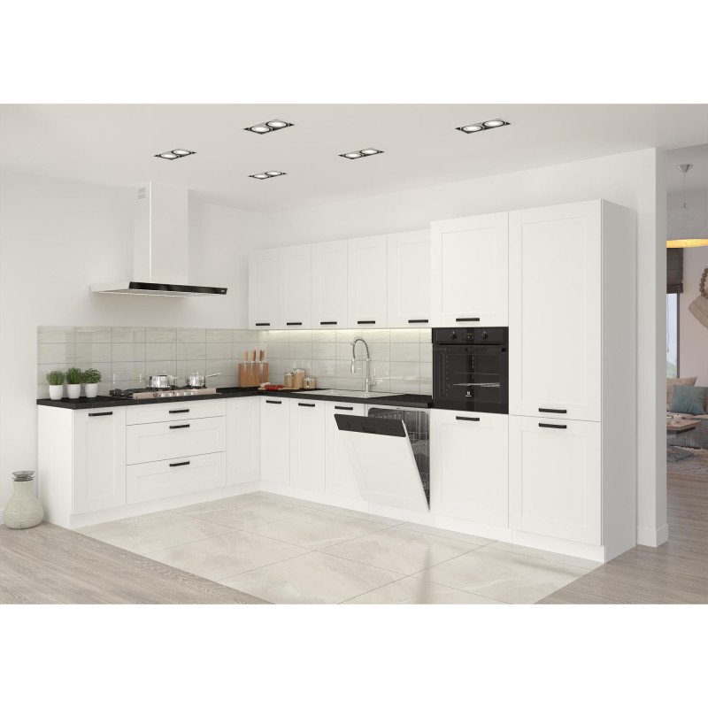 Kondela Dvierka na umývačku riadu, biela/biela, LULA ZM 570x446