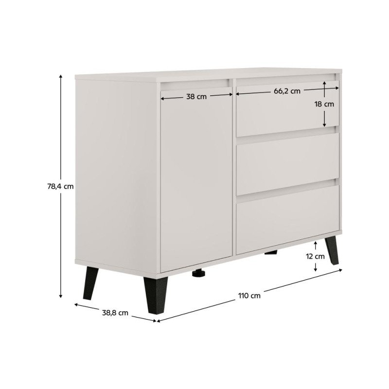 Kondela Komoda, kašmír, BOGAN NEW 1D3S