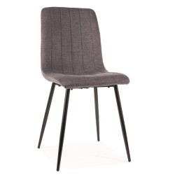 Jedálenská stolička ALAN BREGO - čierna/tmavo sivá 18