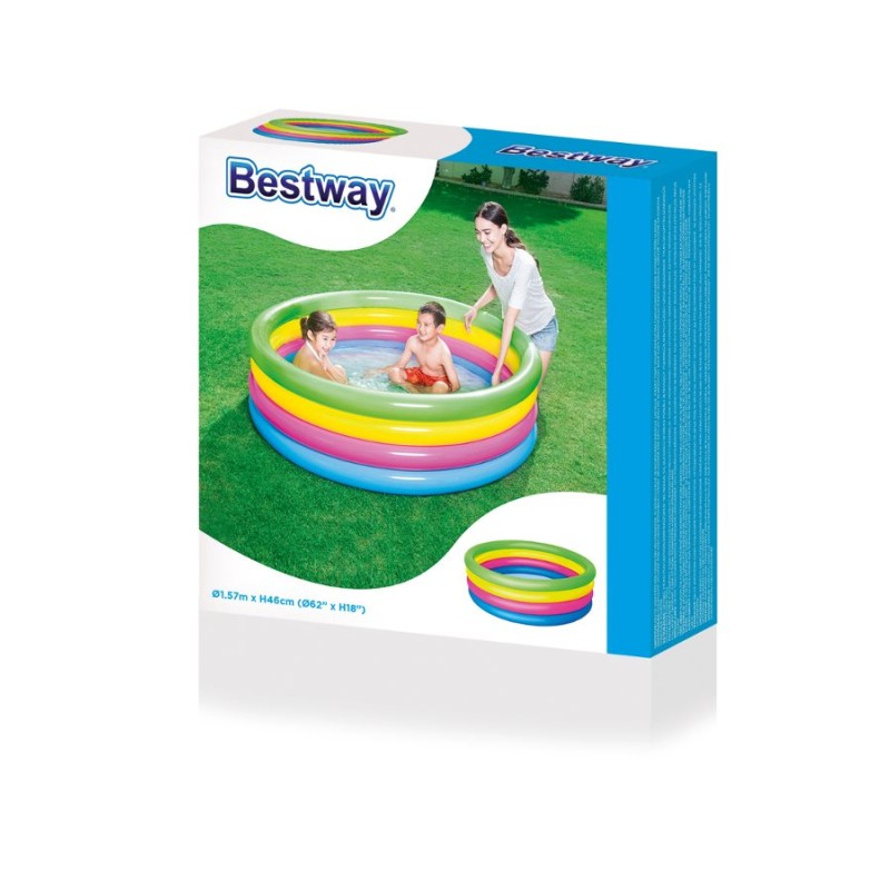 Detský nafukovací bazén Bestway 157x46 cm 4 farebný