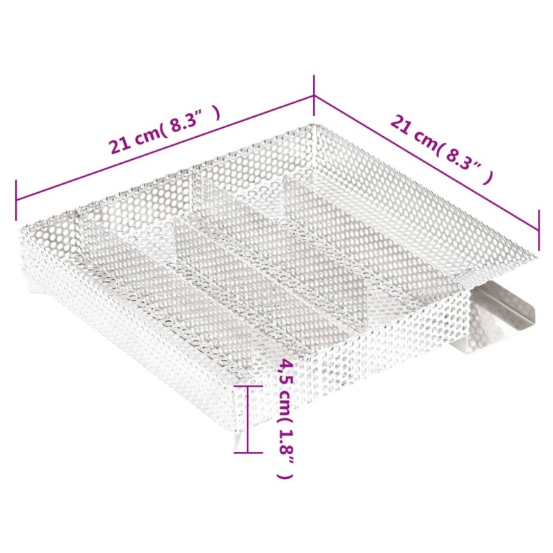 vidaXL Generátor studeného dymu 5-komorový 21 cm nehrdzavejúca oceľ