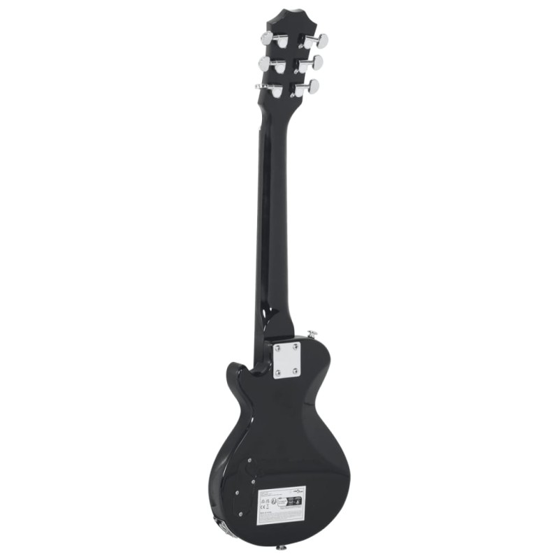 vidaXL Elektrická gitara pre deti s taškou hnedo-čierna 3/4 30"