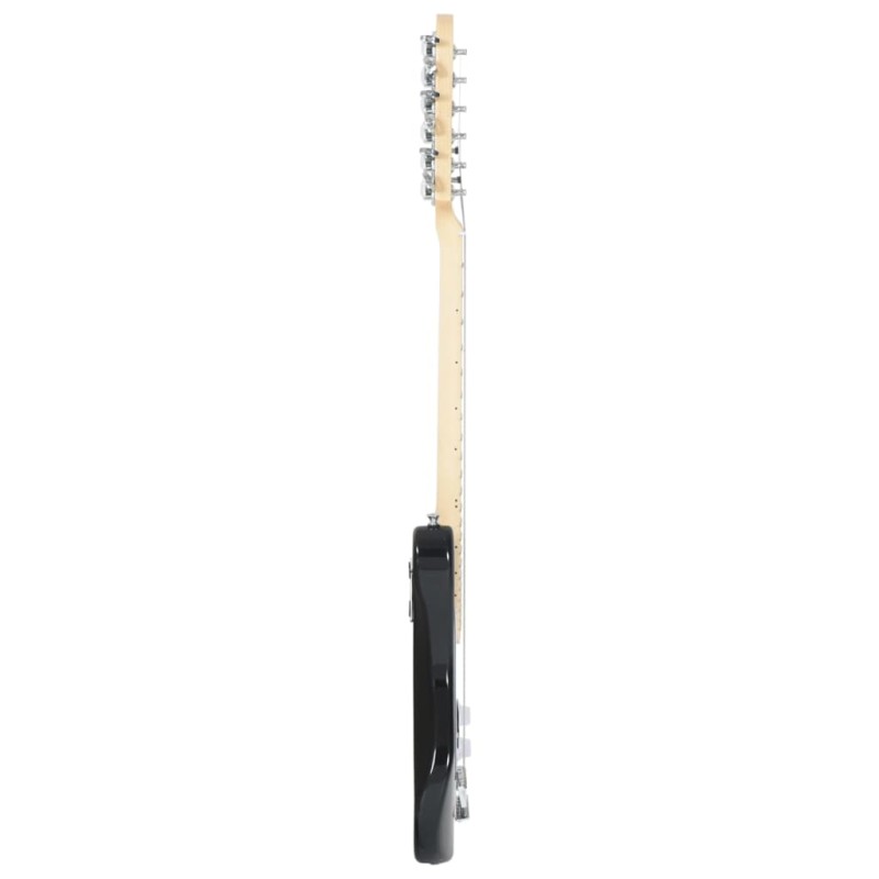 vidaXL Elektrická gitara pre deti s taškou hnedo-biela 3/4 30"