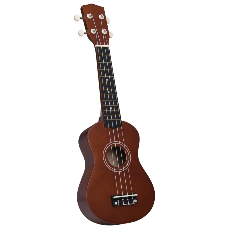 vidaXL Sopránové ukulele s taškou pre deti, prírodné 21"