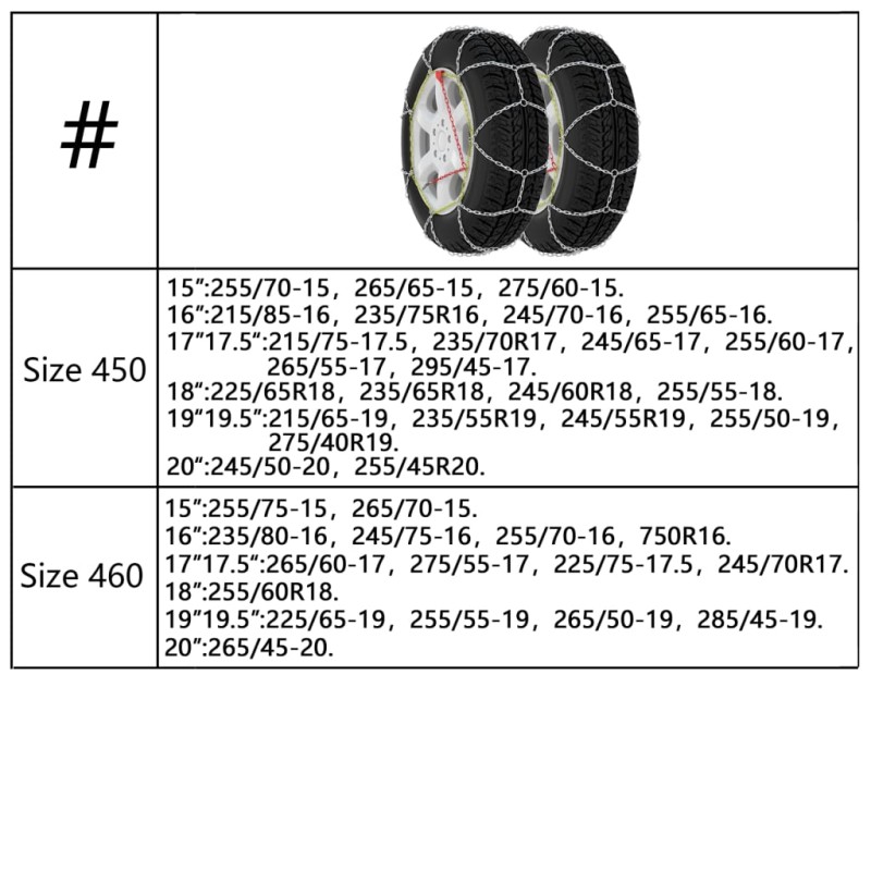 vidaXL Snehové reťaze na pneumatiky 2 ks 16 mm, SUV 4x4, veľkosť 400