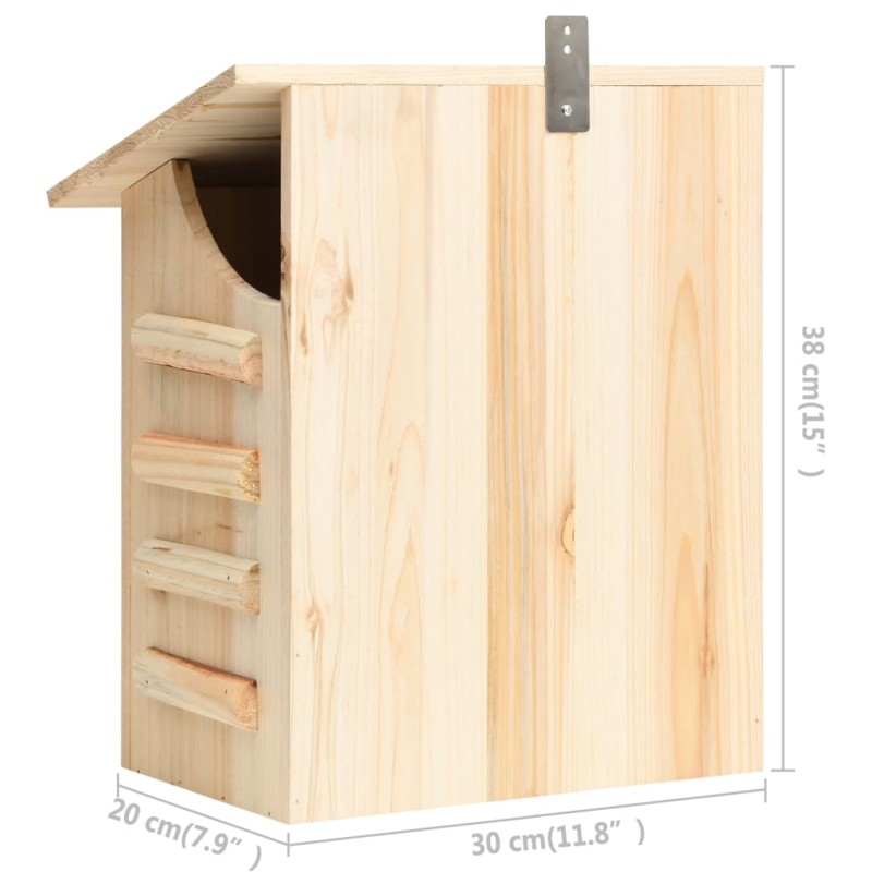 314820 vidaXL Bat House Solid Firwood 30x20x38 cm