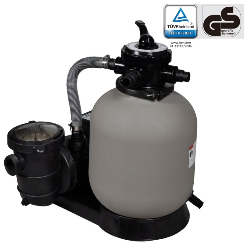 vidaXL Piesková filtrácia s čerpadlom 600 W, 17000 l/h