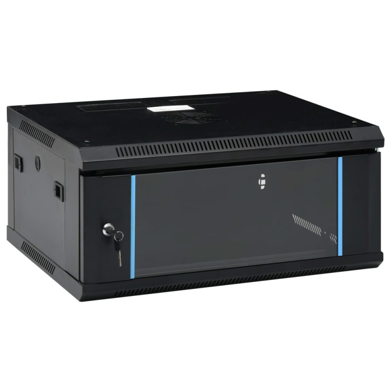 vidaXL 4U Nástenná serverová skriňa 19" 600x450x285 mm IP20