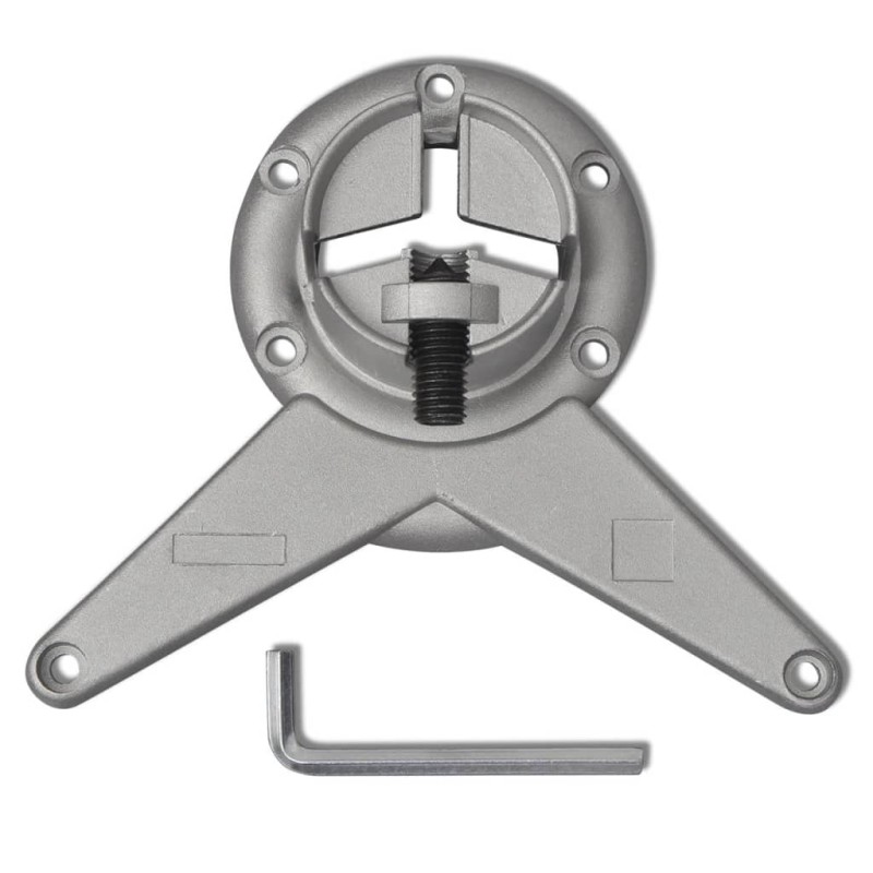 Stolové nohy s nastaviteľnou výškou, brúsený nikel 870 mm 4 ks