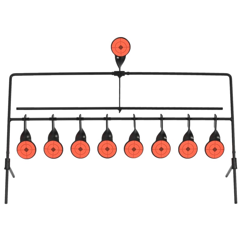vidaXL Otočný strelecký terč, autoreset, 8+1 terčov