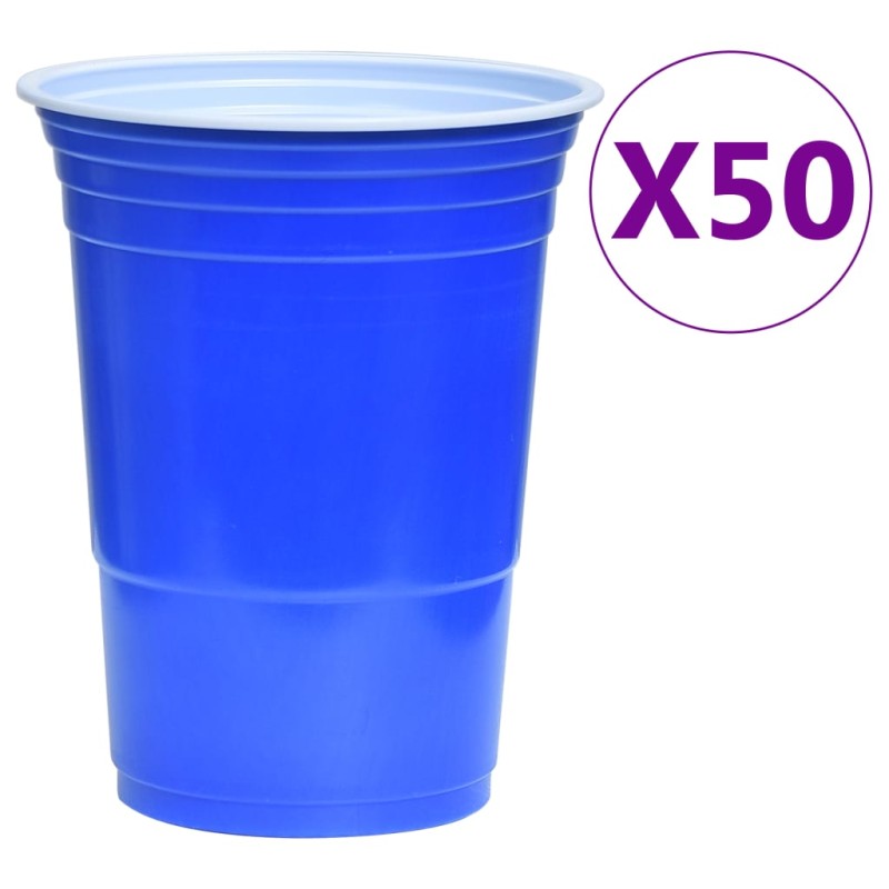 vidaXL Sada na beer pong 0,5 l plast