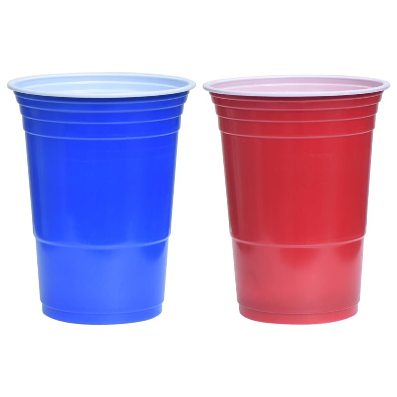 vidaXL Sada na beer pong 0,5 l plast