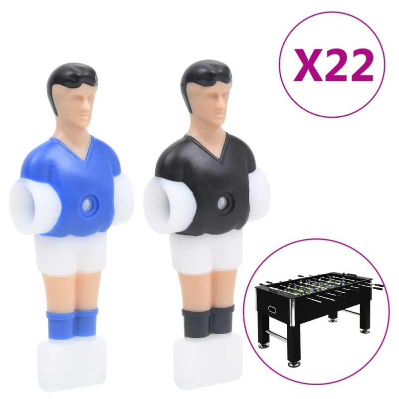 vidaXL Hráči na stolný futbal na 12,7 mm tyč 22 ks