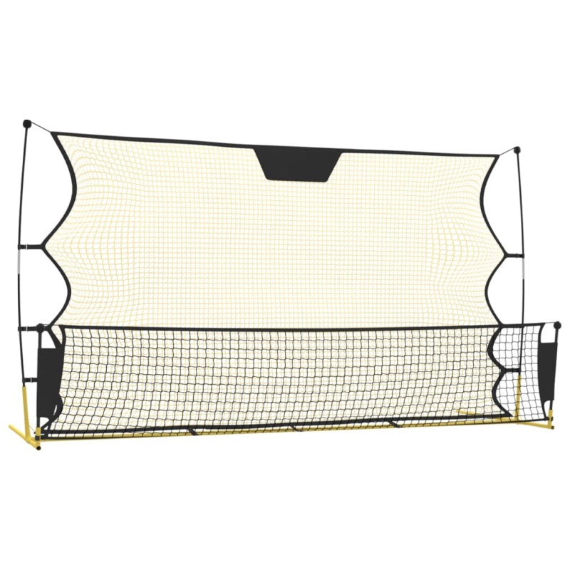 vidaXL Futbalová odrazová sieť čierno-žltá 183x85x120 cm polyester