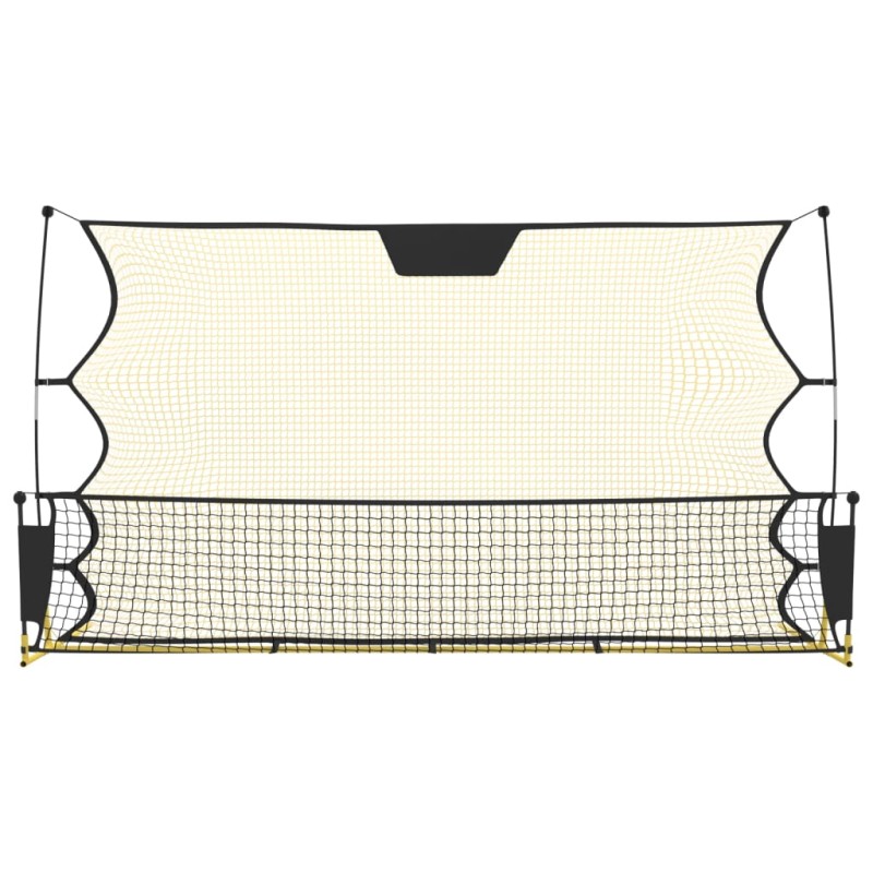 vidaXL Futbalová odrazová sieť čierno-žltá 183x85x120 cm polyester