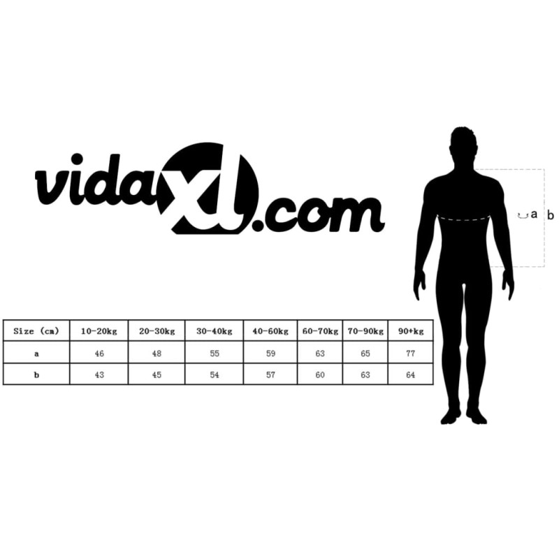 vidaXL Plávacia vesta 4 ks 100 N 60-70 kg