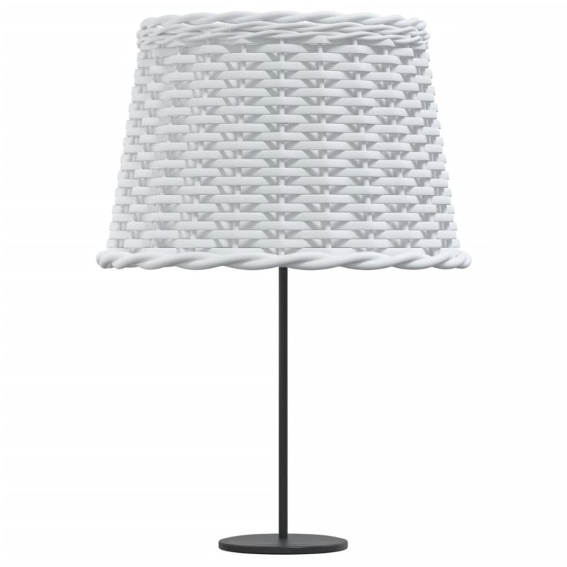 vidaXL Tienidlo na lampu biele Ø40x26 cm prútené