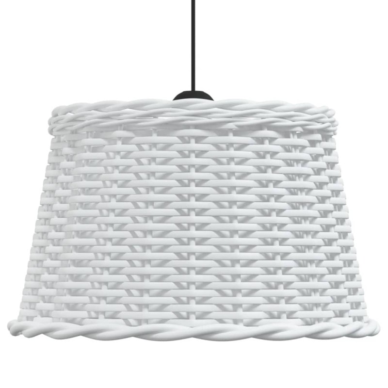 vidaXL Tienidlo na stropnú lampu biele Ø45x28 cm prútené