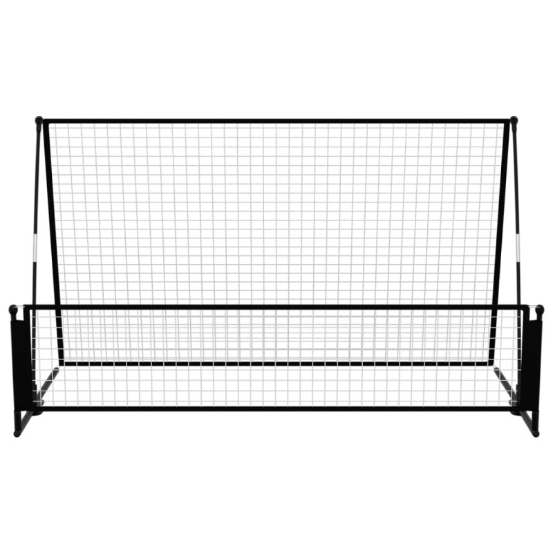 vidaXL 2-v-1 futbalová odrazová sieť 202x104x120 cm oceľ