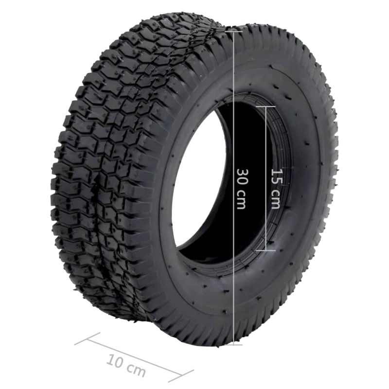 vidaXL Pneumatiky pre fúrik 2 ks 13x5,00-6 4PR guma 