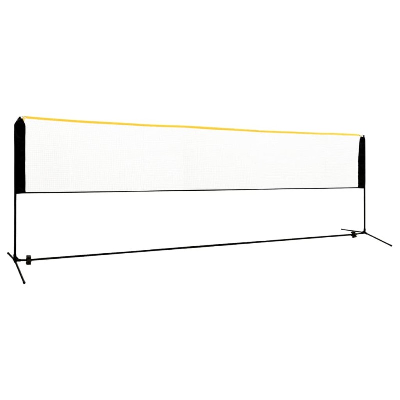 vidaXL Nastaviteľná bedmintonová sieť 500x103x94-158 cm kov