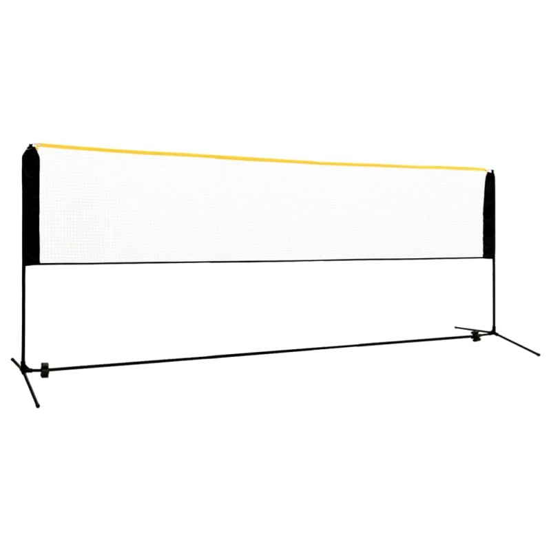 vidaXL Nastaviteľná bedmintonová sieť 400x103x94-158 cm kov