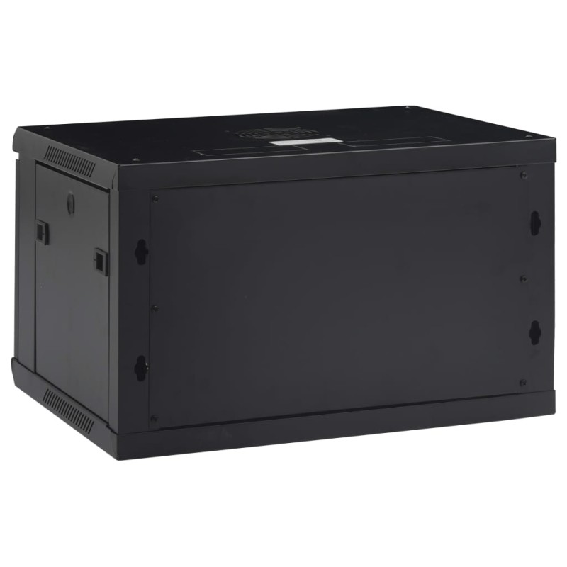 vidaXL 6U Nástenná serverová skriňa 19" IP20 600x450x375 mm