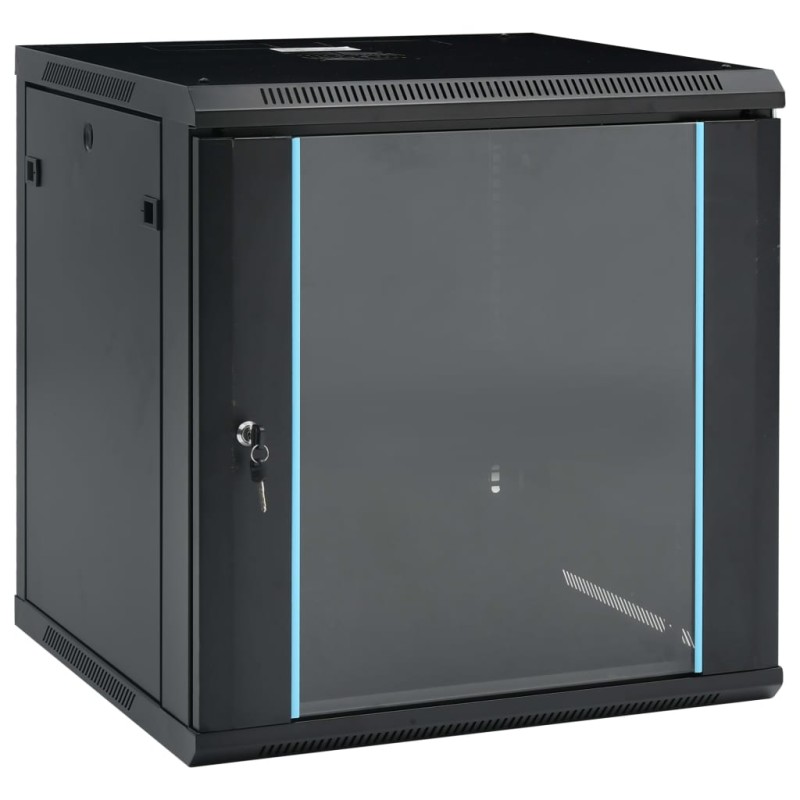 vidaXL 12U Nástenná serverová skriňa 19" 600x600x640 mm IP20