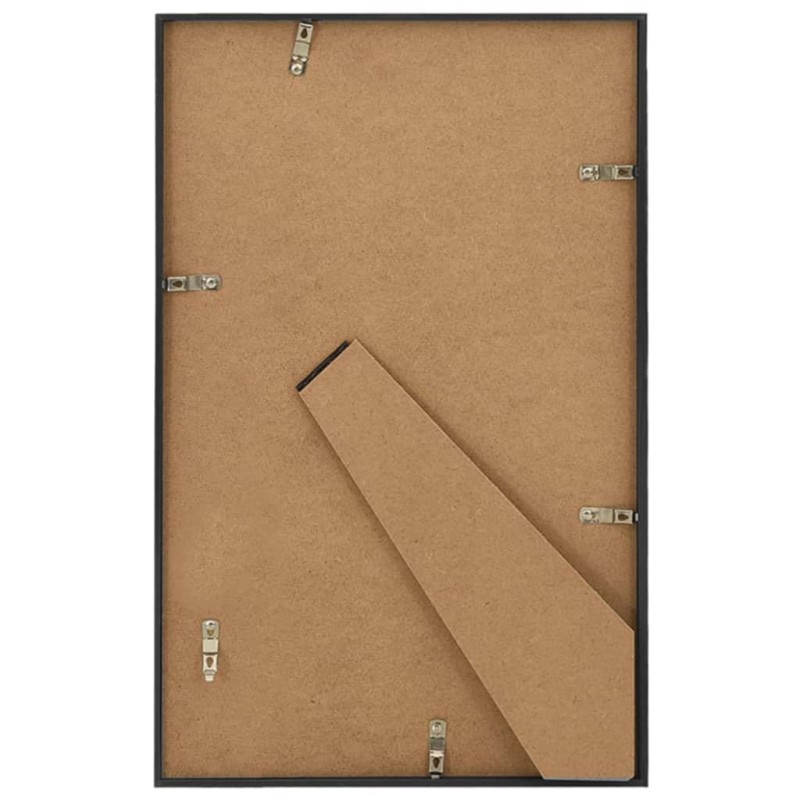 vidaXL Fotorámiky na stôl, koláž 3 ks, čierne 13x18 cm, MDF