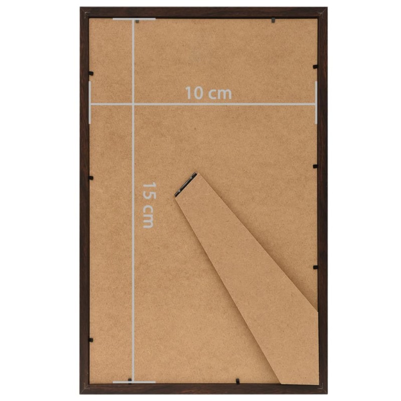 vidaXL Fotorámiky na stôl, koláž 3 ks, čierne 10x15 cm, MDF