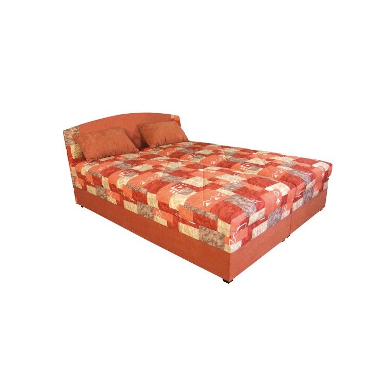 Falco posteľ Betty 160x200 oranžová/vzor