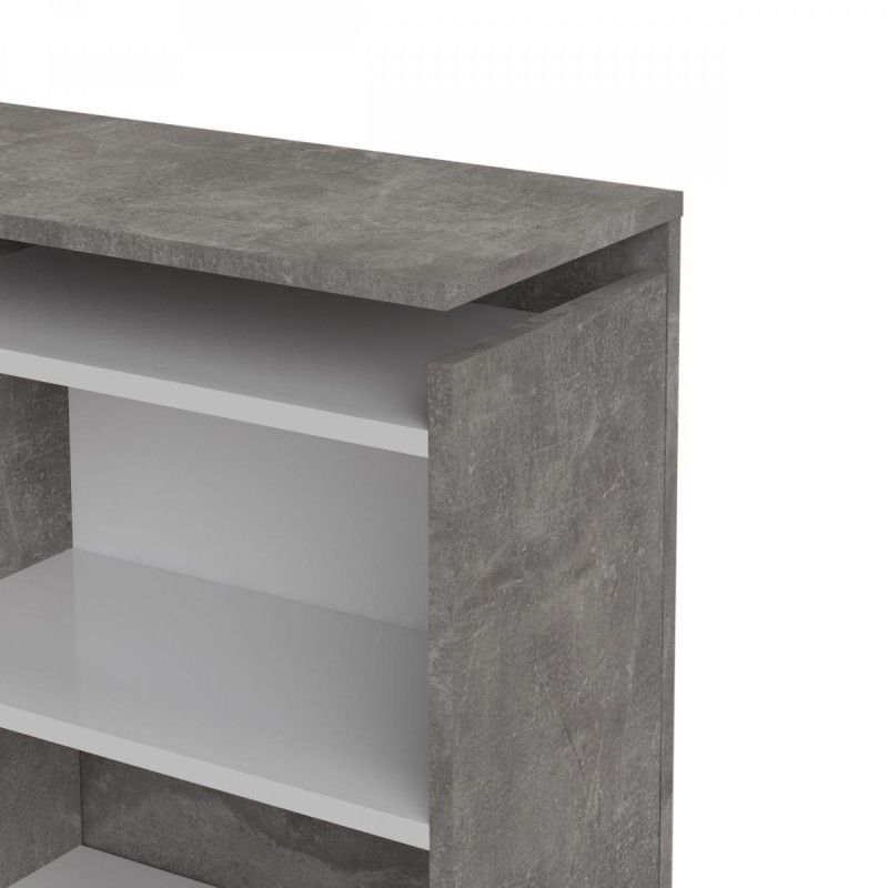 Falco Čelo postele Simplicity 136 šíře 160 cm beton/biela lesk