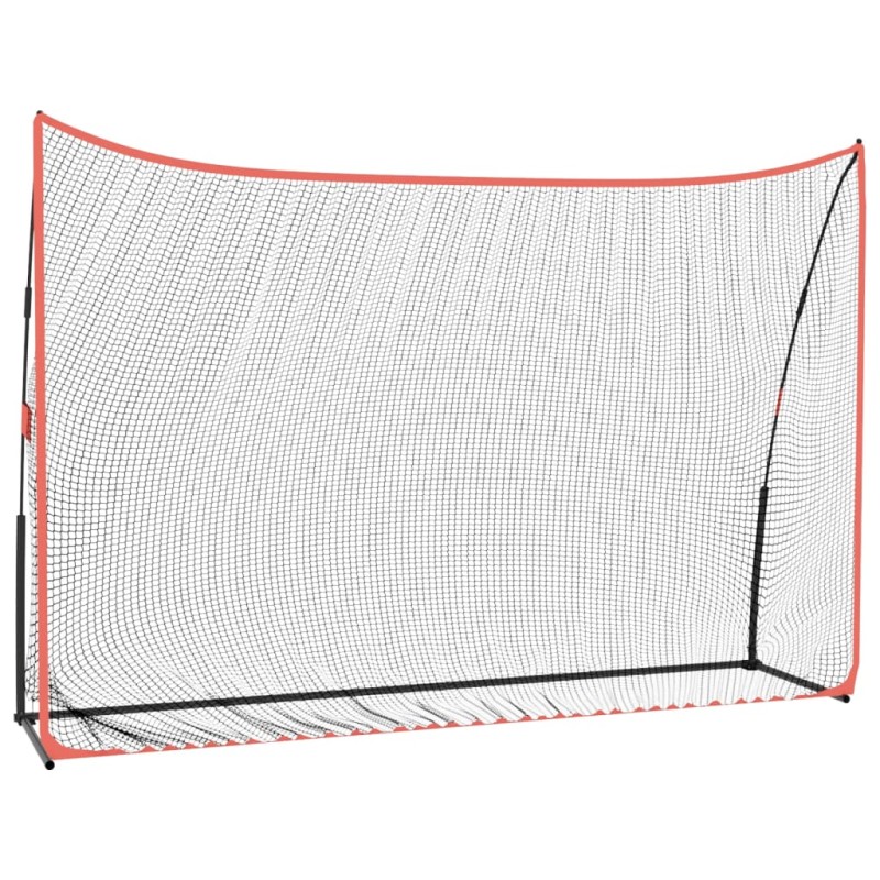 vidaXL Golfová tréningová sieť čierno-červená 305x91x213 cm polyester